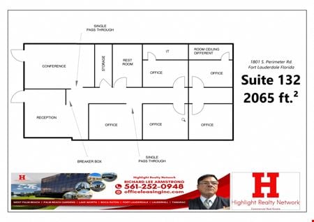 Preview of Office space for Rent at 1801 South Perimeter Road