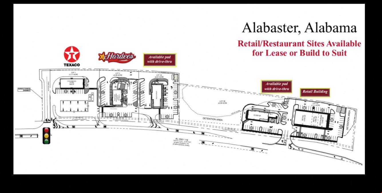 Alabaster Land for Sale/Lease