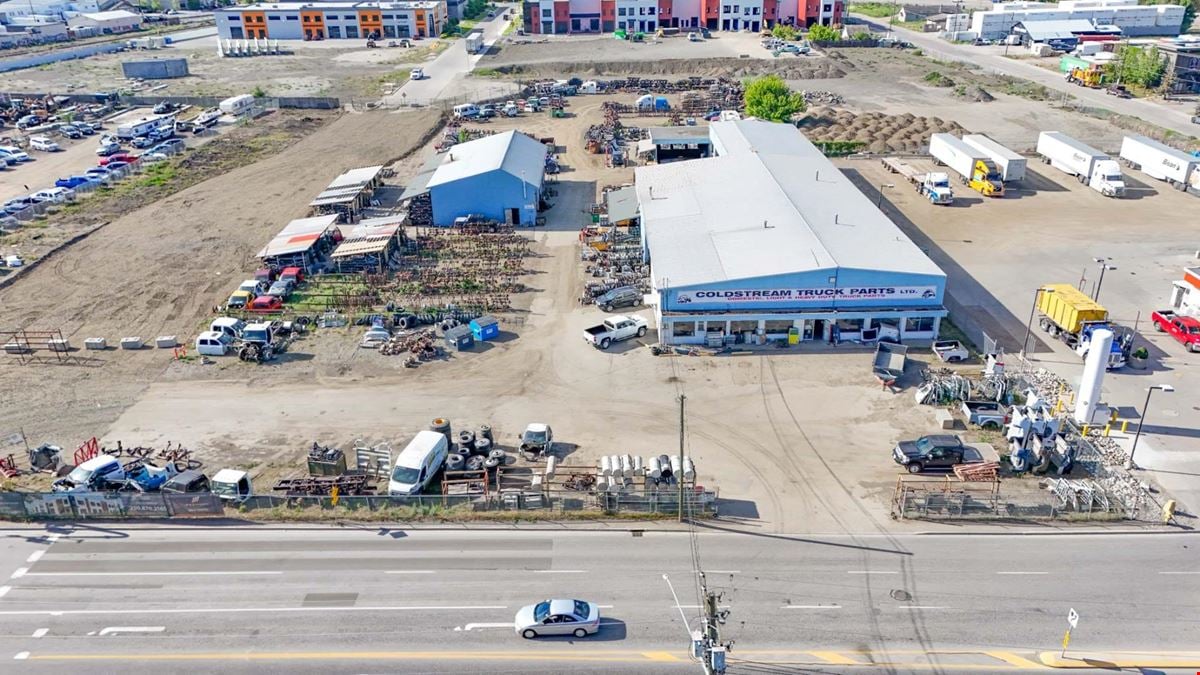 2.3 acres of industrial yard space available for lease in Vernon.