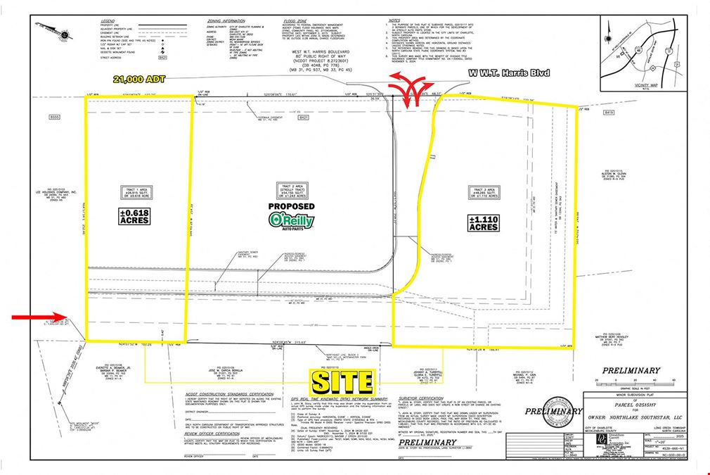  W WT Harris Blvd & Mt Holly-Huntersville Rd