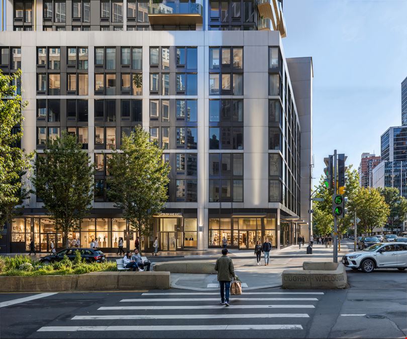 1,600 - 2,100 SF | 275 Flatbush Avenue Extension | Prime Vanilla Box Retail Space with Wrap Around Frontage for Lease
