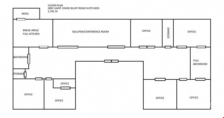 For Lease | Office Suites Available on 2801 St. Johns Bluff Road
