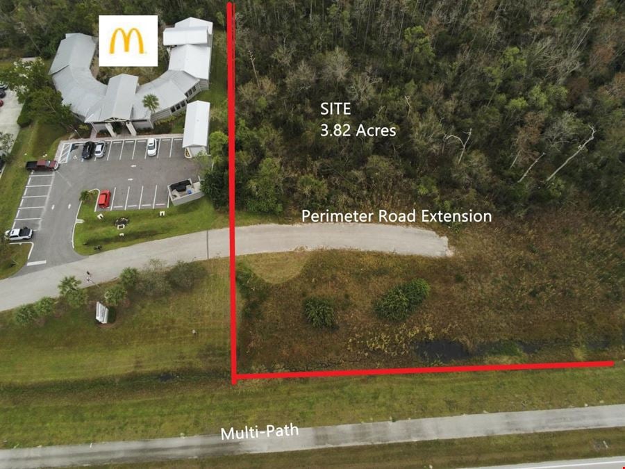 Desirable 3.82 acre Parcel on Ben C Pratt/Six Mile Cypress Parkway