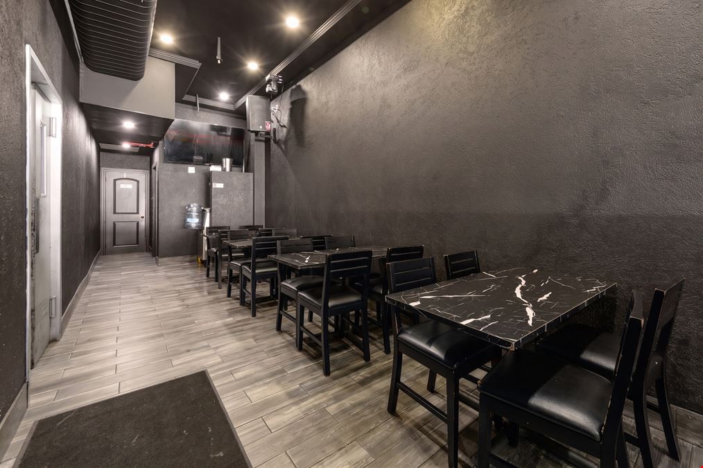 1,300 SF | 1566 Ralph Avenue | Turnkey Restaurant & Bar with 1,300 SF Basement for Sale