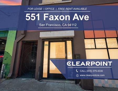 Preview of Office space for Rent at 551 Faxon St