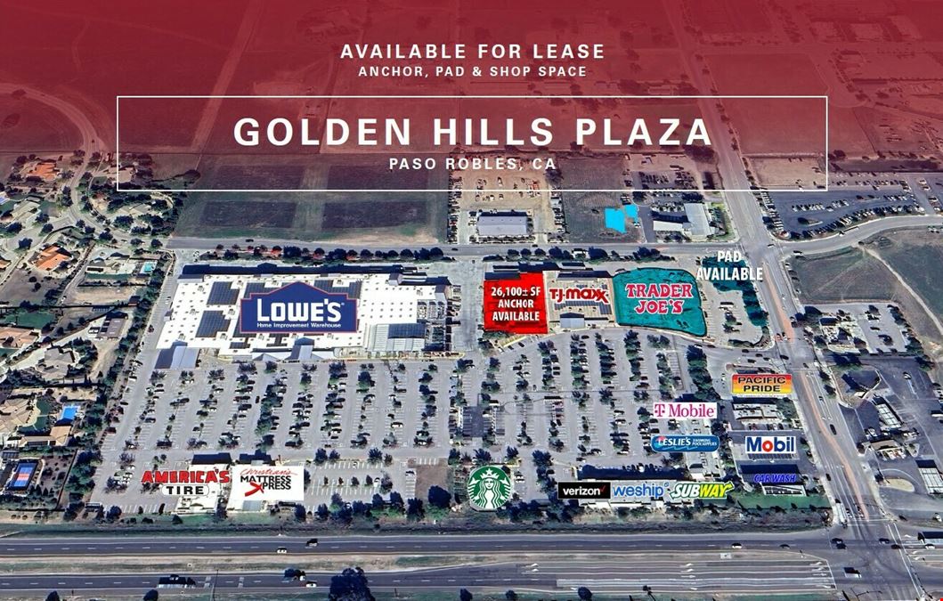 Golden Hills Plaza Shopping Center For Lease