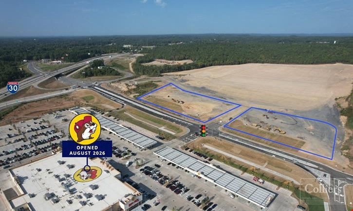 For Ground Lease: Frontage Lots Across from New Buc-ee’s