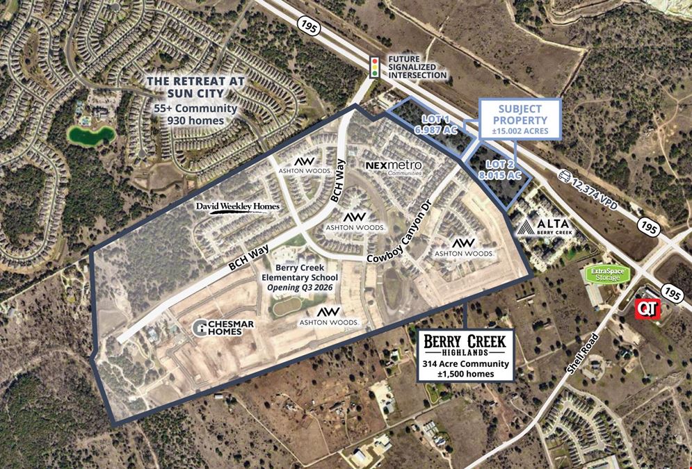 Berry Creek Highlands Retail Parcels