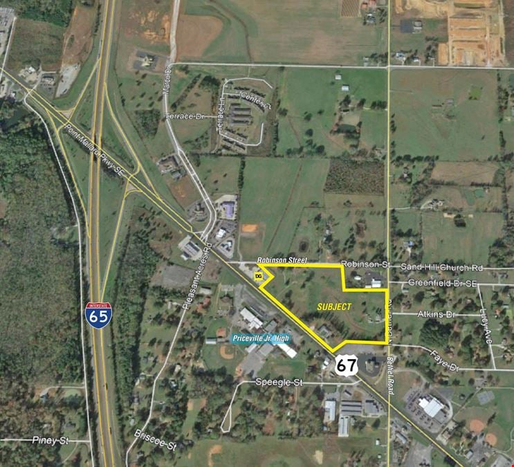 20 AC at Hwy 67 & Robinson Rd, Priceville, AL