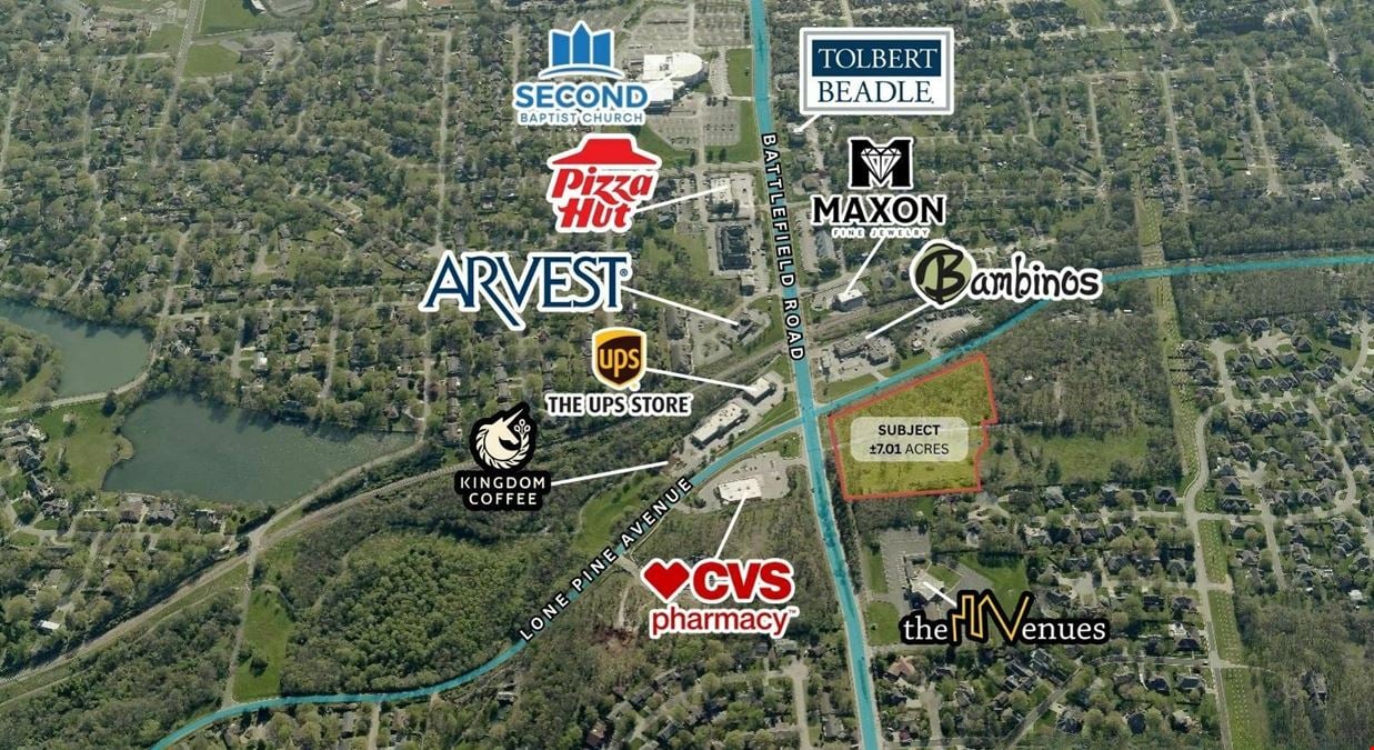 RETAIL/OFFICE DEVELOPMENT SITE FOR SALE ON BATTLEFIELD