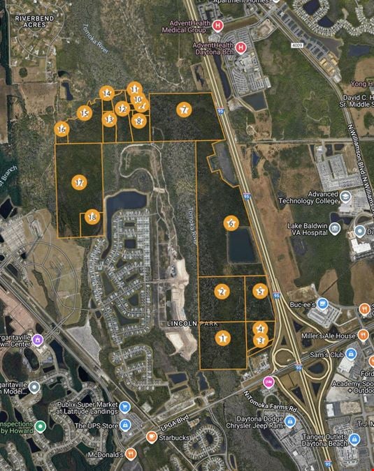 Daytona Beach 80 Acre Development Site - LPGA & I-95