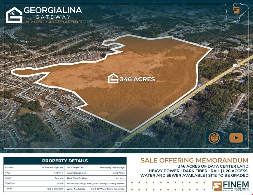 Georgialina Gateway Park | 346 Acres of Development Land