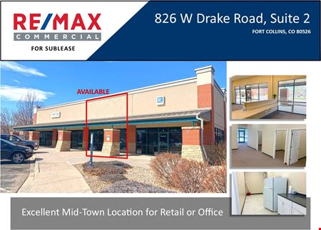 Preview of Commercial space for Rent at 826 W Drake Suite 2