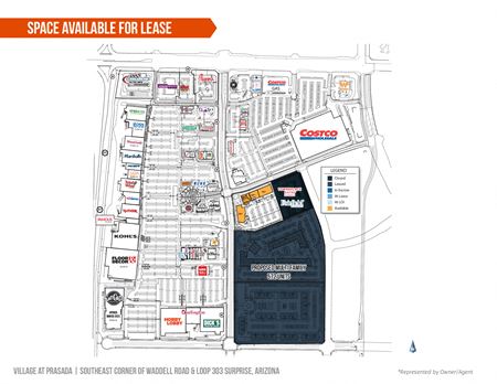 Preview of Retail space for Rent at SEC Waddell Rd & Loop 303