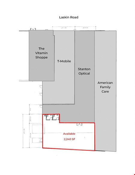 Preview of commercial space at Laskin Road & First Colonial Road