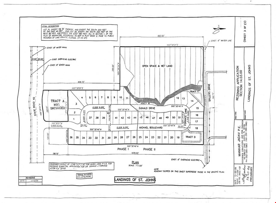 +/- 17 Acres - Astor, Florida - 52 Home Sites