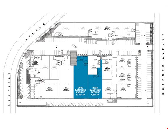 Preview of Industrial space for Rent at 2008, 2016, 2020 & 2032 Camfield Ave.