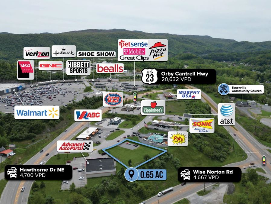 $1 Auction – 0.65 AC Walmart Outparcel