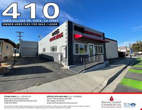 ± 3,000 SF Owner-User Flex for SALE or LEASE in Vista Village