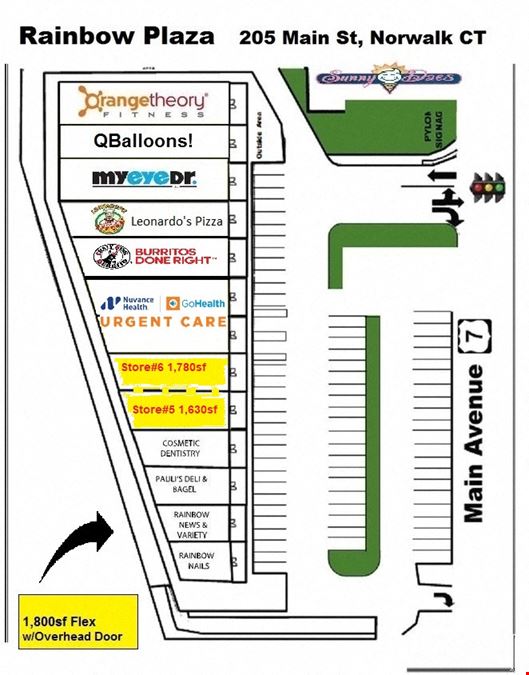Rainbow Plaza  205 Main Street Norwalk CT