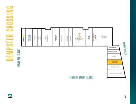 Preview of Retail space for Rent at  Dempster St & Harlem Ave