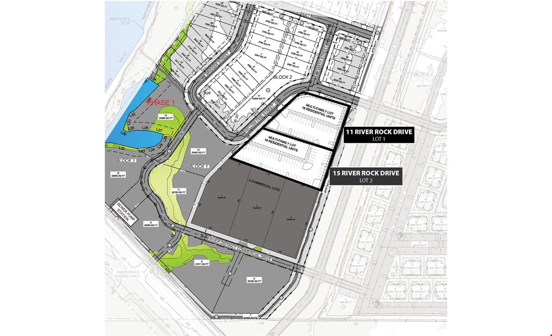 Multifamily Lots at River District Subdivision