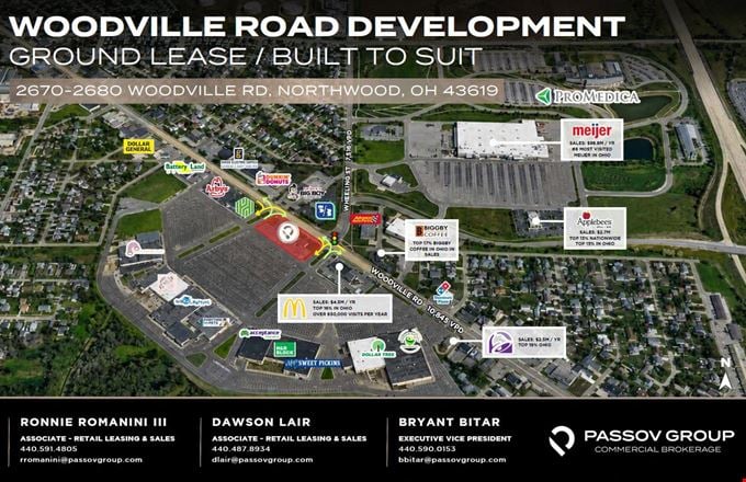 Preview of VacantLand space for Rent at 2670-2680 Woodville Rd