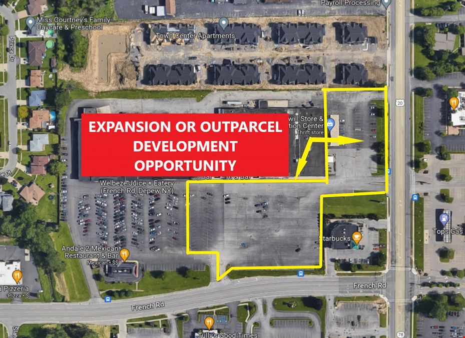 1-3 Retail Pad Site Available for Lease