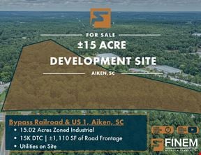 15 Ac. Industrial/MF Land | City of Aiken