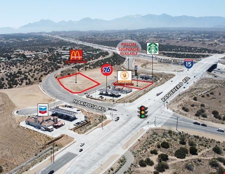Preview of commercial space at Ranchero Rd & 15 Freeway