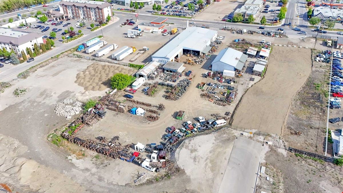 2.3 acres of industrial yard space available for lease in Vernon.