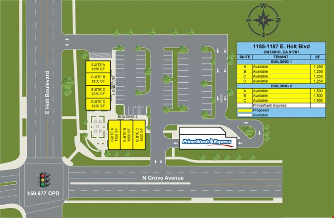 Preview of VacantLand space for Rent at 1185-1187 E Holt Blvd