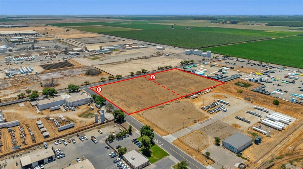 (2) Industrial Development Land Lots in Hanford, CA