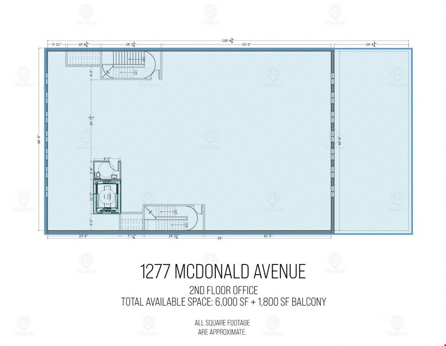 2,500 - 18,200 SF | 1277 McDonald Avenue | New Luxury Office Building For Lease