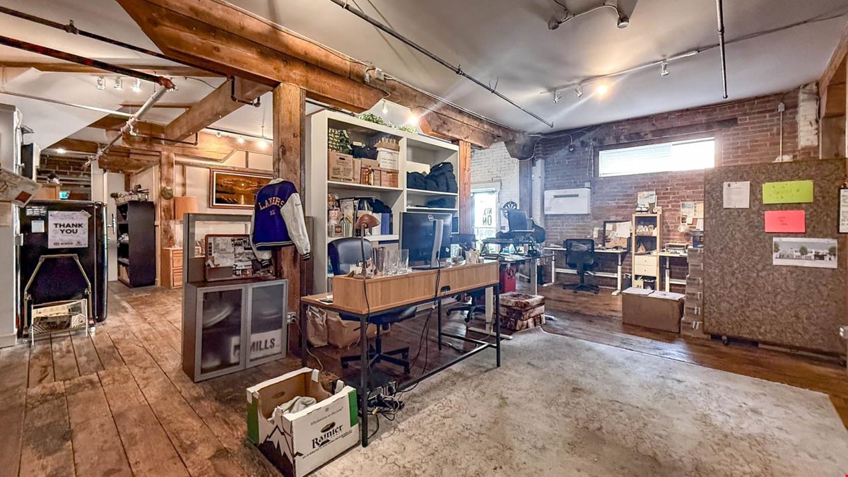 Commercial space available in the Old Cannery Building, an iconic three-storey brick building in Downtown Kelowna