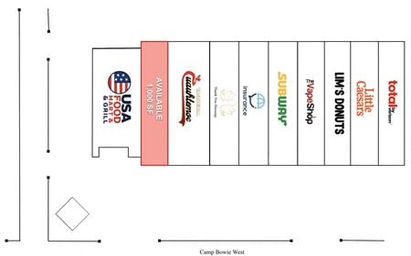 Preview of Retail space for Rent at 9074-9098 W Camp Bowie West Blvd