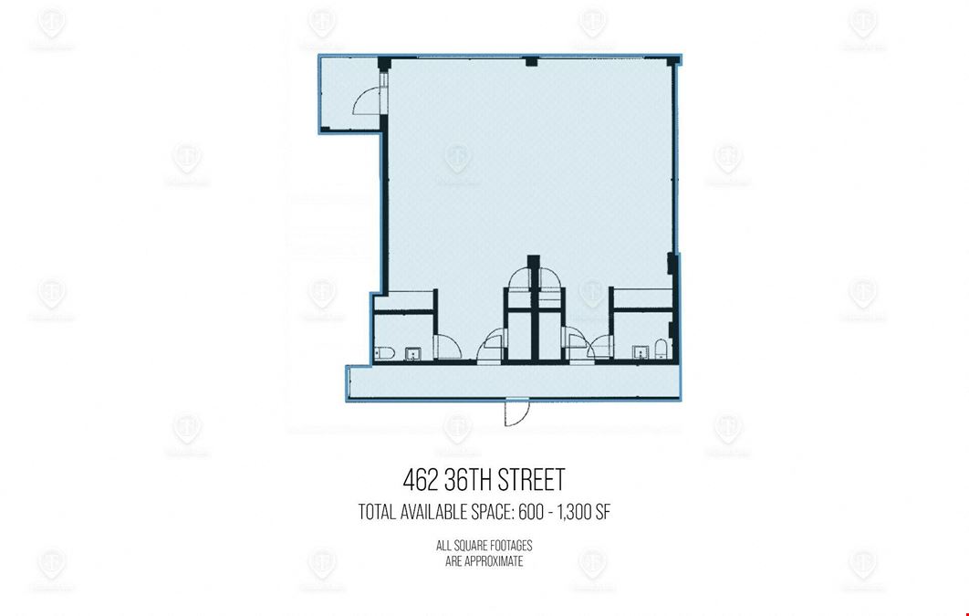 850 - 1,700 SF | 462 36th Street | Professional Offices For Lease With Private Balcony