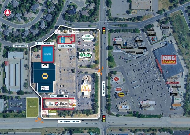 Preview of Retail space for Rent at 8203-8269 South Holly Street