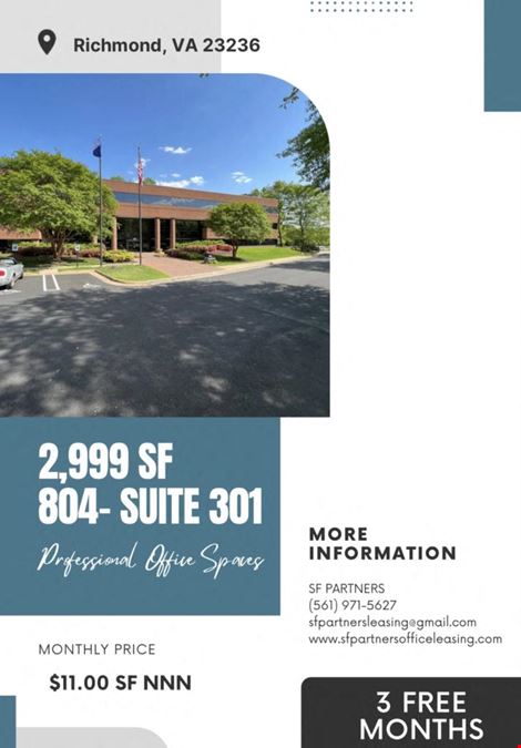 2999 SF 804-Suite 301 Professional Office Space