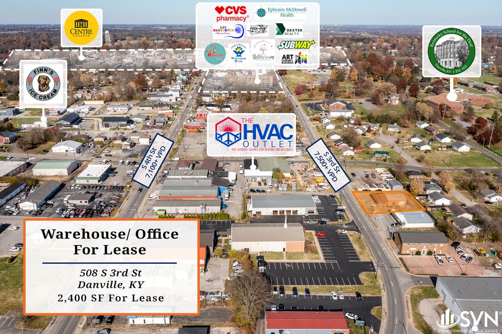 2,400 SF Office/ Warehouse Space For Lease