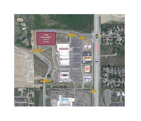 Preview of commercial space at Highway 287 & Lucerne Drive - SWC