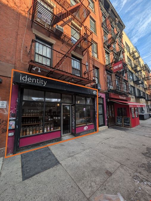 1,200 SF | 511 E 6th Street | Prime East Village Location: Versatile Space Perfect For Bar, Restaurant, Or Entertainment Venue