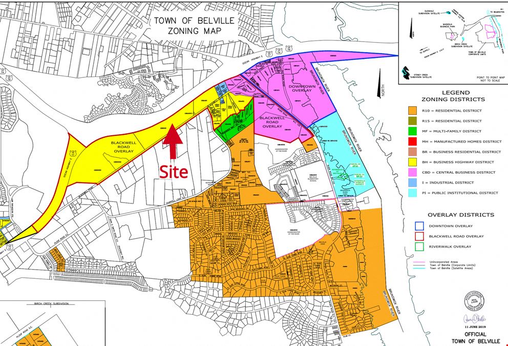 Belville Brunswick Co NC 26 Acre Commercial Site