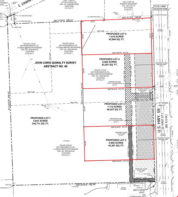 Pad Sites For Sale - Lufkin, TX