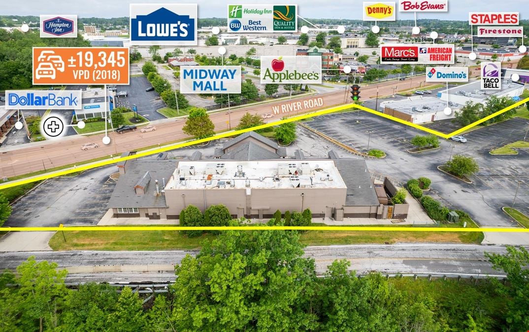 REIT Sale | Former Golden Corral | 19K VPD | Cleveland MSA | 3.6 Acres