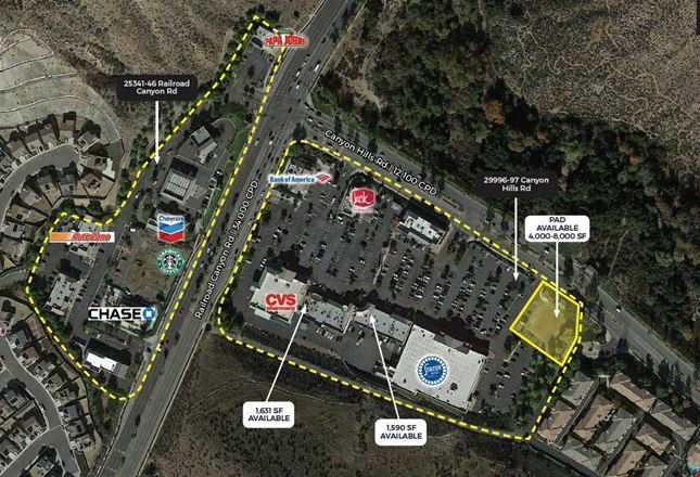 Preview of Retail space for Rent at 29996-29997 Canyon Hills Rd. & 25341-25346 Railroad Canyon Rd.