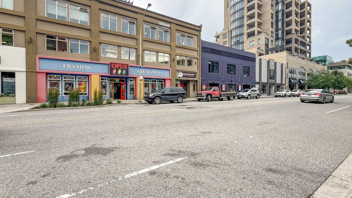 High profile commercial strata unit available in the heart of Kelowna’s Cultural District. 