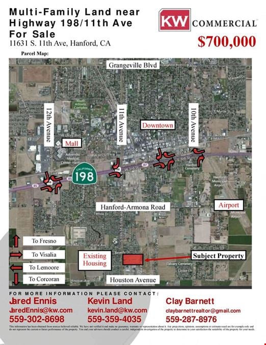 Multi-Family Land near Highway 198/11th Avenue