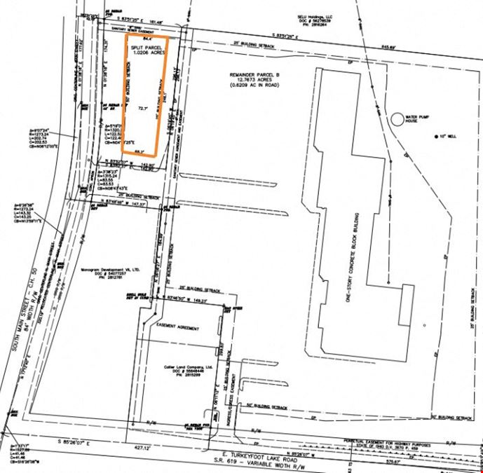 +/- 1.0 Acre Outlot to South Main Centre