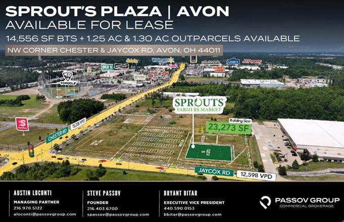Preview of Retail space for Rent at NW corner Chester & Jaycox Rd